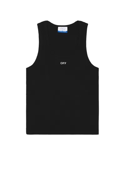 OFF-WHITE OFF STAMP RIB TANK