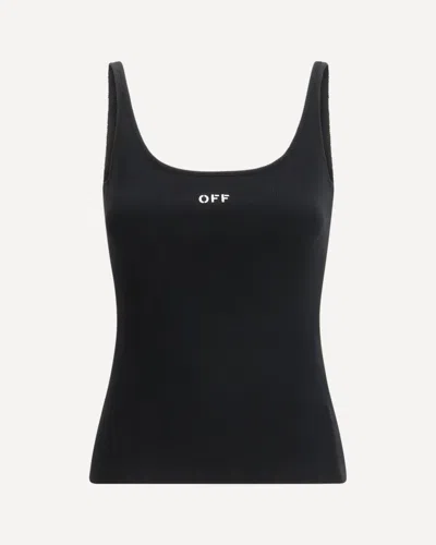 OFF-WHITE OFF STAMP RIB TANK TOP