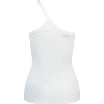 Off-white Off Stamp Ribbed Asymmetric Camisole