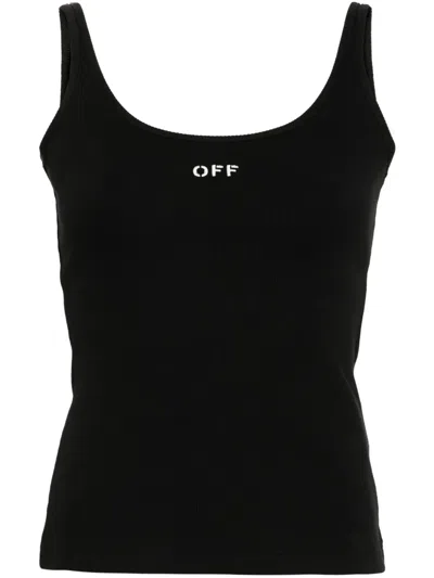 OFF-WHITE OFF STAMP 罗纹针织坦克背心