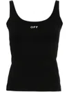 OFF-WHITE OFF-WHITE OFF STAMP RIBBED-KNIT TANK TOP