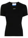 Off-white Off White Off Stamp Rib Basic Tee Black White In Black