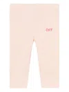 Off-white Baby Girls Off Stamp Leggings In Pink