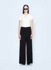 Off-white Off Stamp Ribbed T-shirt In White