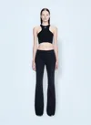 Off-white Off White Women Off Stamp Ribbed Top In Black