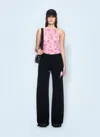 Off-white Off Stamp Roses Mesh Tank Top