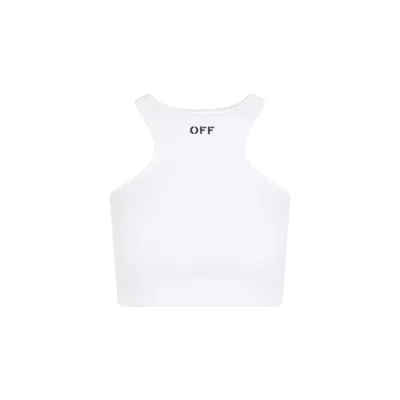 Off-white Off Stamp Rowing White Black Cotton Top