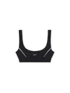 Off-white Off Stamp Seamless Bra In Animal Print
