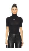 Off-white Off Stamp Second Skin Turtleneck In Black