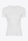 Off-white Off Stamp Short-sleeved Crewneck T-shirt In White