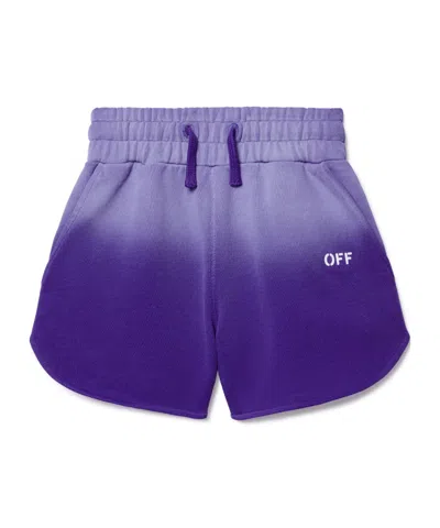 OFF-WHITE OFF-WHITE KIDS BLEACHED STAMP SHORTS