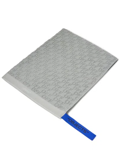 Off-white Off Stamp Shower Towel In Grey