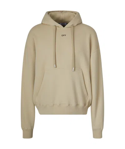 Off-white Oversize Logo Sweatshirt In Logo Printed On The Front