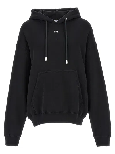 Off-white Scribble Skate Hoodie In Black