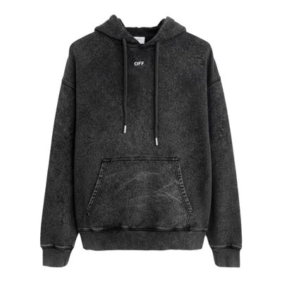 Off-white Off Stamp Skate Hoodie In Black