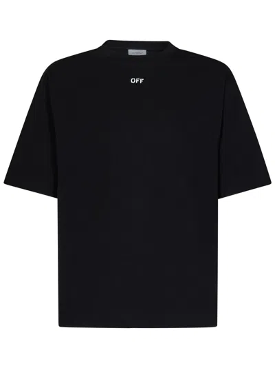 Off-white Off Stamp Skate T-shirt In Black