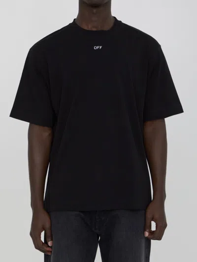 Off-white Off Stamp Skate T-shirt In Black