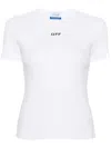Off-white Off Stamp Rib Basic Tee White Black In White