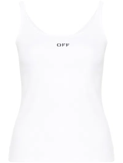 OFF-WHITE OFF STAMP STRETCH TANK TOP