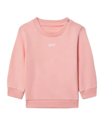 Off-white Off Stamp Sweatshirt In Pink