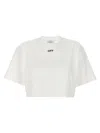 Off-white Logo Floral Cotton T-shirt