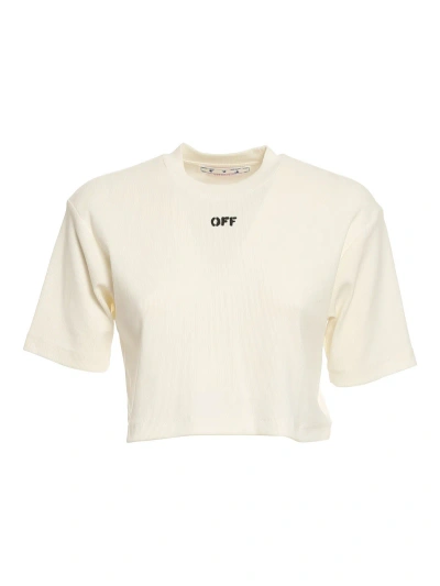 Off-white Off Stamp T-shirt In White