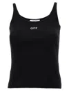 Off-white Off White™ Black Tank Top With Logo In Black
