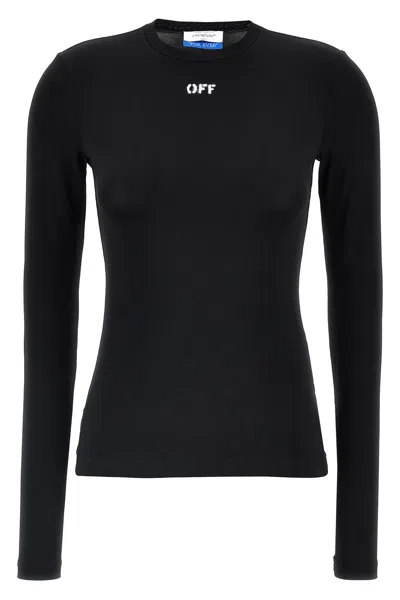 Off-white 'off Stamp' Top In Black