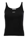 Off-white Off White™ Black Tank Top With Logo In Black