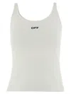 Off-white Off White Tank Top With Off Embroidery