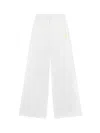 Off-white Off Stamp Wide-leg Pants In White
