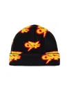 Off-white Off Thunder Logo Beanie In Black