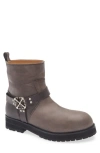 Off-white Off Track Boot In Dark Grey - Silver