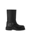 Off-white Off Track Leather Boots In Black