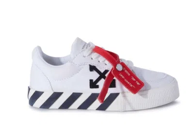 Pre-owned Off-white Off Vulc Low (kids) Sneakers In White/black