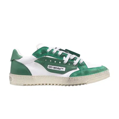 Pre-owned Off-white 5.0 Low 'distressed White Dark Green' | Men's Size 43