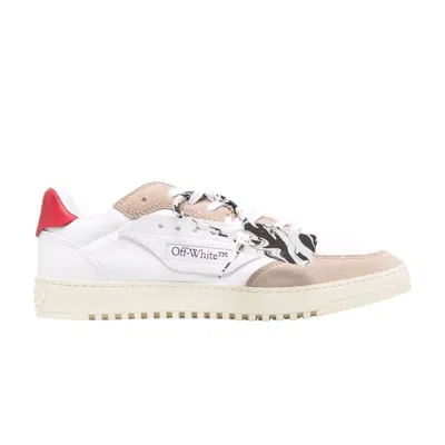 Pre-owned Off-white 5.0 Low 'white Beige Red' | Men's Size 41