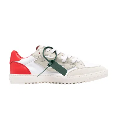 Pre-owned Off-white 5.0 Low 'white Grey Red' | Men's Size 40