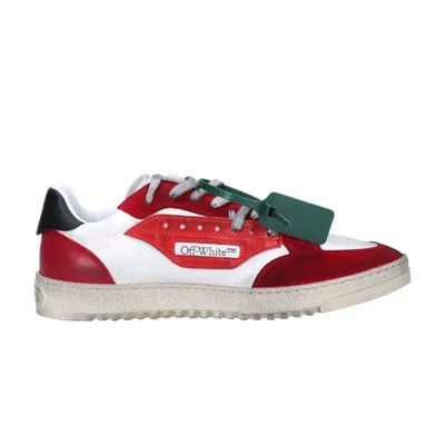 Pre-owned Off-white 5.0 Low 'white Red' | Men's Size 40