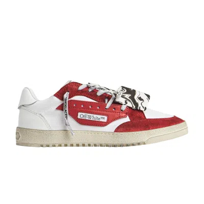 Pre-owned Off-white 5.0 Low 'white Red' | Men's Size 42