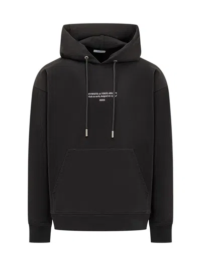 OFF-WHITE OFF-WHITE OFF-WHITE BLACK HOODIE WITH LOGO PRINT