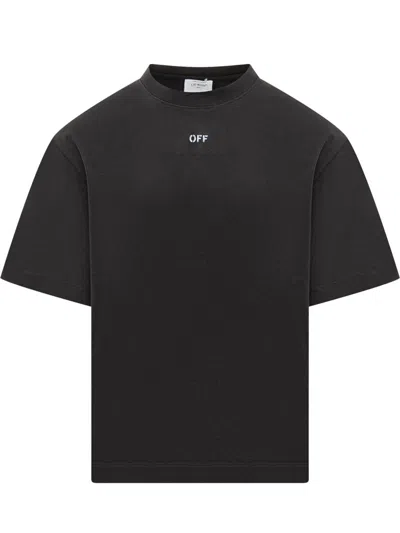 Off-white Arrow Motif T-shirt In Black