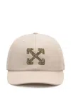 Off-white Embroidered-logo Baseball Cap In Neutral