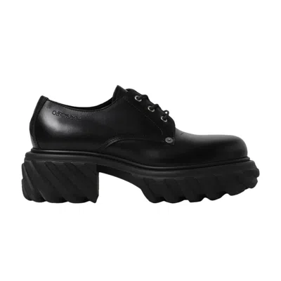 Pre-owned Off-white Exploration Almond Toe Derby 'black' | Men's Size 43