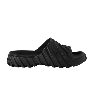 Pre-owned Off-white Exploration Sliders 'black' | Men's Size 40