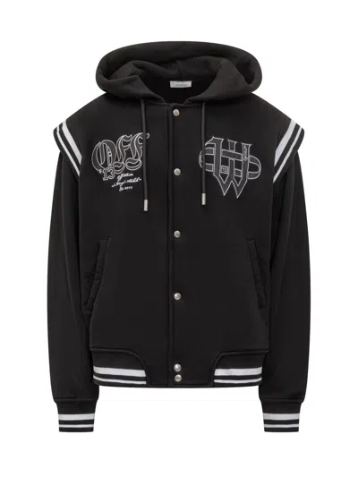 OFF-WHITE OFF-WHITE OFF-WHITE GOTHIC VARSITY HOODIE