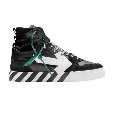 Pre-owned Off-white High Top Vulcanized 'black White' | Men's Size 42