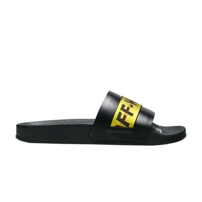 Pre-owned Off-white Industrial Sliders 'black' | Men's Size 40