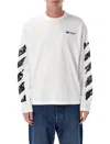 Off-white Arrow-print Long-sleeve T-shirt In White