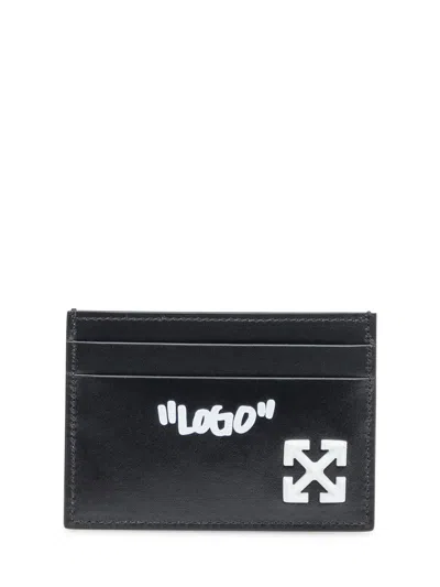 Off-white Off White Jitney Quote Credit Card Case Men In Black